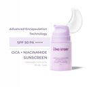 Long Story Weightless Lumishield Sunscreen for face with Encapsulation Technology & SPF 50 PA++++ (50ml)