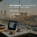 Protects skin from free radicals, pollution, and UV-induced damage